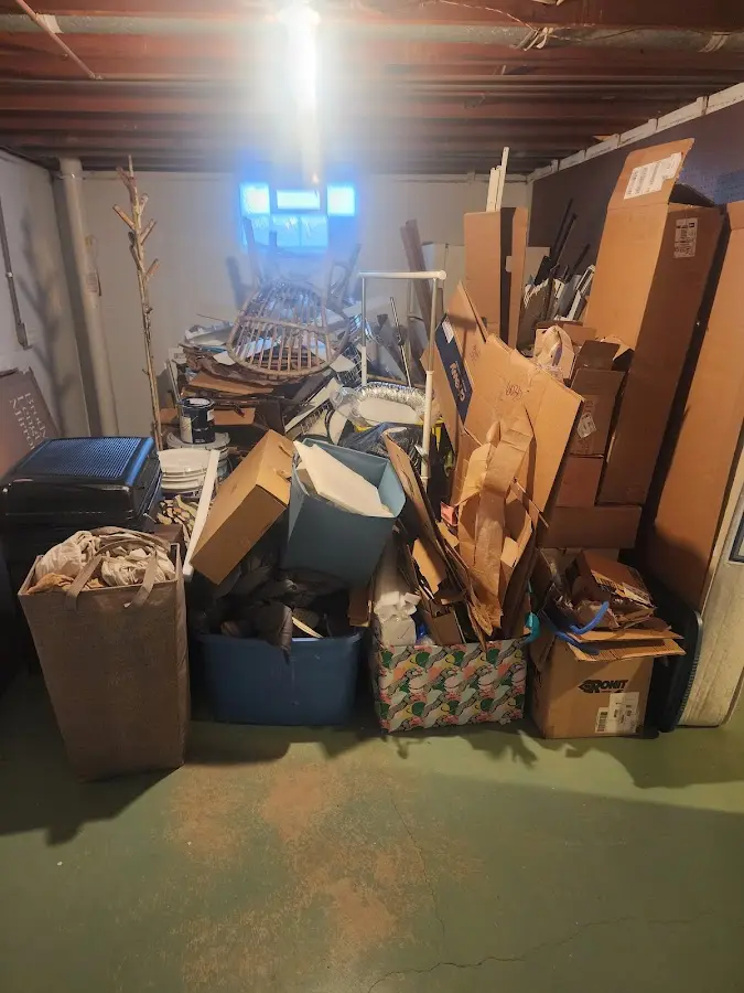 Roll-off dumpster container at job site for 20 Yard Dumpster Rental in Haysville